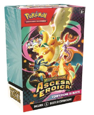 Pokemon - Bundle 6 buste Megaevoluzione - Ascesa Eroica  (IT)