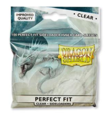 Dragon Shield Standard Perfect Fit Sideloading Sleeves - Clear/Clear (100 S