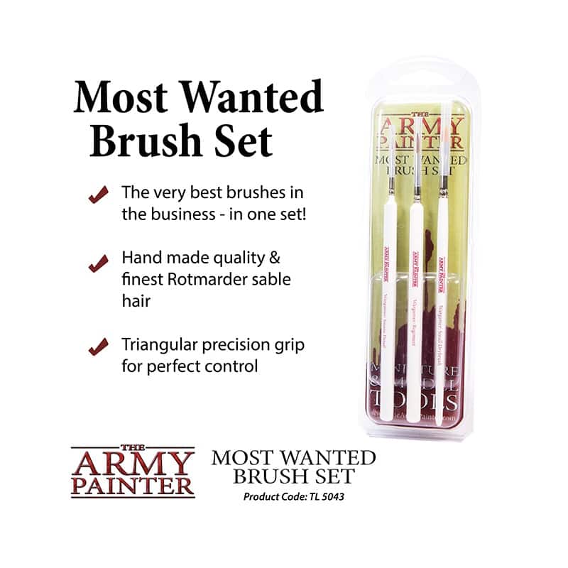 The Army Painter - Most Wanted Brush Set