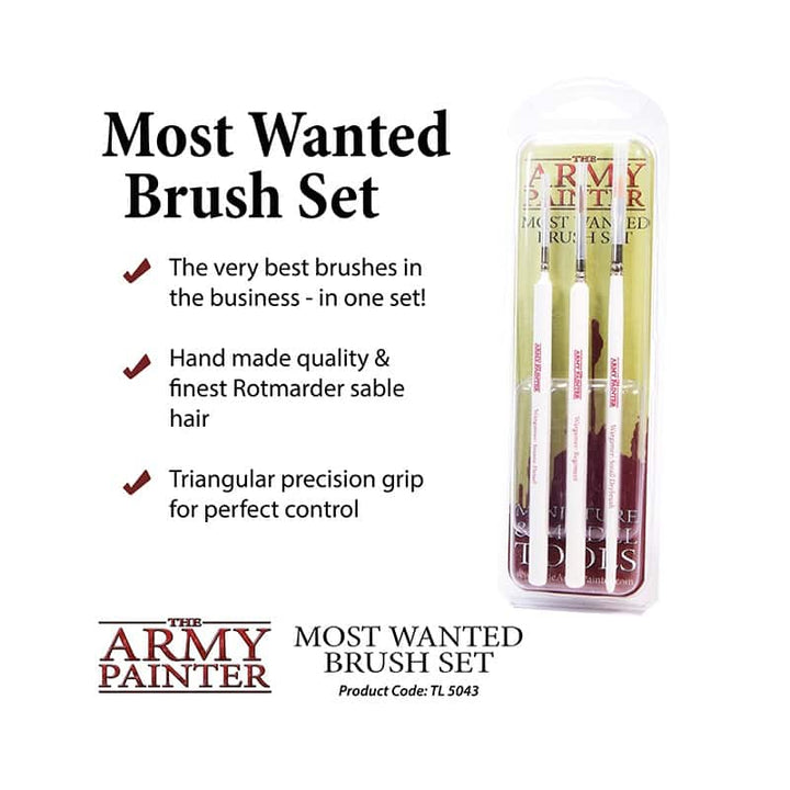 The Army Painter - Most Wanted Brush Set