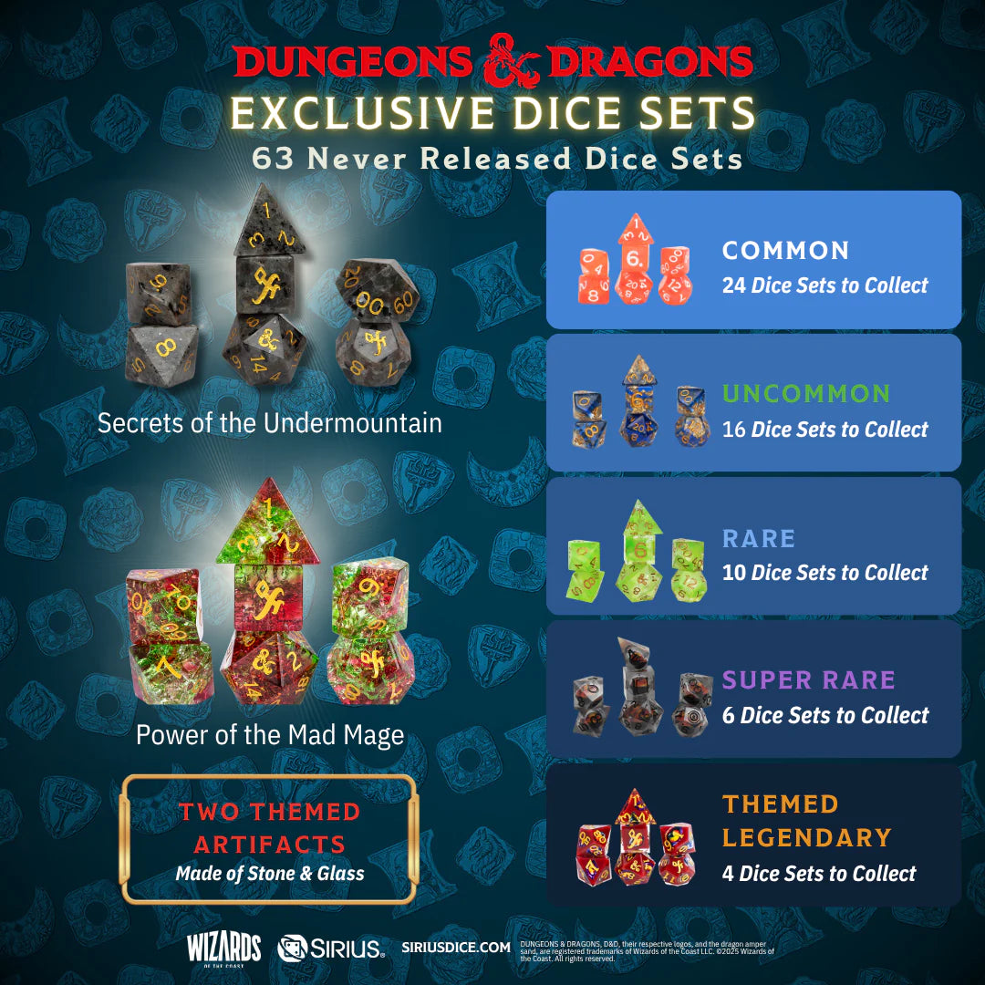 Sirius Dice - Dungeons & Dragons Undermountain Treasure Packs: Waterdeep Collection