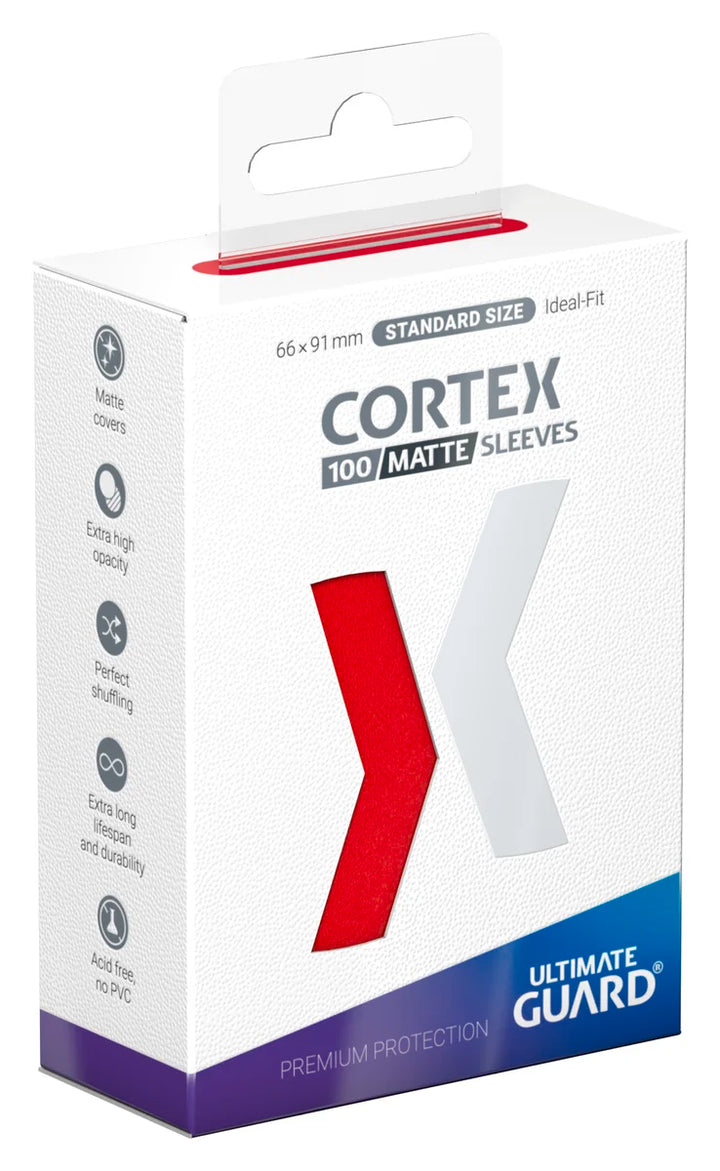 Ultimate Guard Cortex Sleeves Matte Standard Size (100) - Red