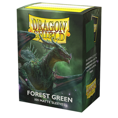 Dragon Shield Standard Matte Sleeves - Forest Green (100 Bustine)