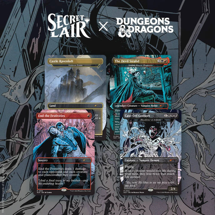 Magic The Gathering - Secret Lair Dungeons & Dragons - Strahd Descent - Foil Edition