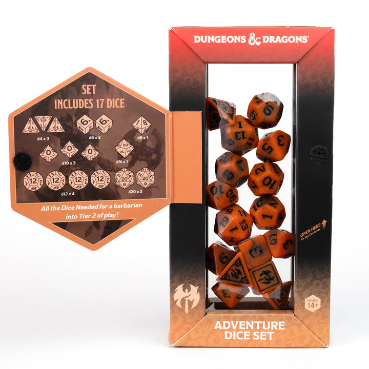 D&D Adventure Dice - Barbarian: Orange