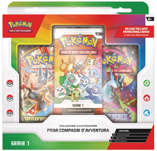 Pokemon -  Pokemon Collezione Illustrazione Primi Compagni d'Avventura (IT)