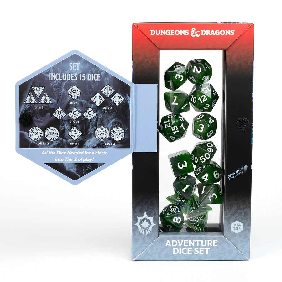 D&D Adventure Dice - Cleric: Green