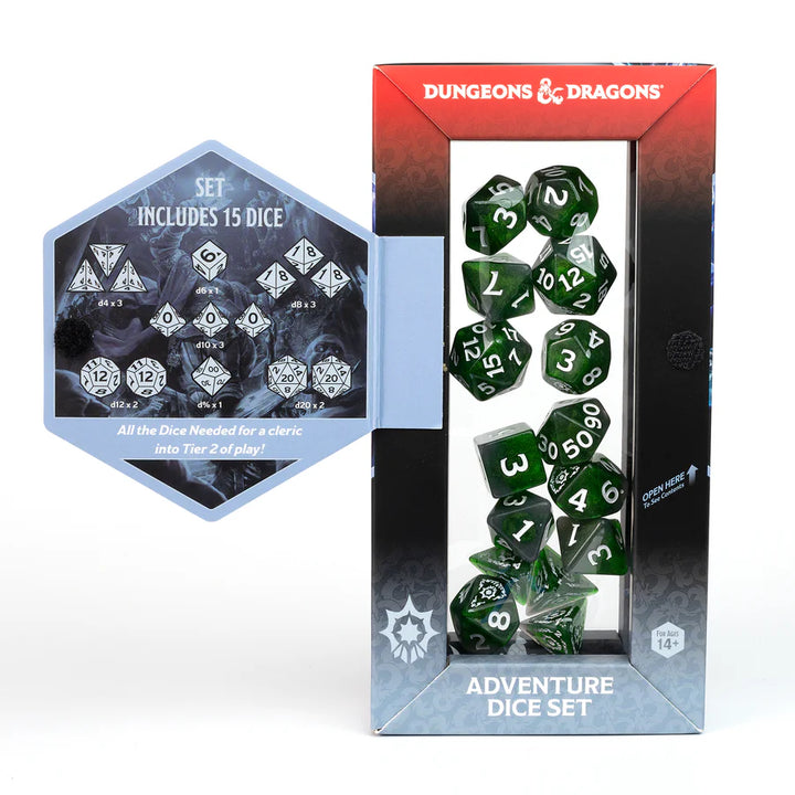 D&D Adventure Dice - Cleric: Green