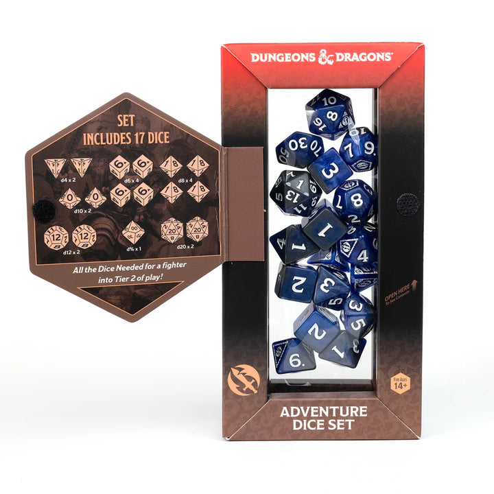 Sirius Dice - D&D Adventure Dice - Fighter: Blue