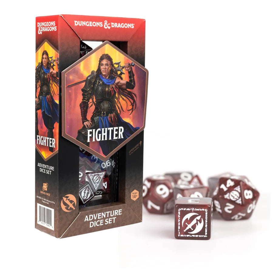 D&D Adventure Dice - Fighter: Red