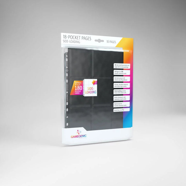 Gamegenic Sideloading 18 - Pocket Pages 10 pezzi Black