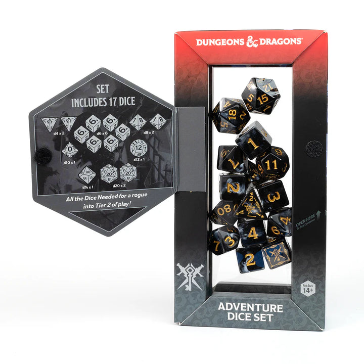 D&D Adventure Dice - Rogue: Black