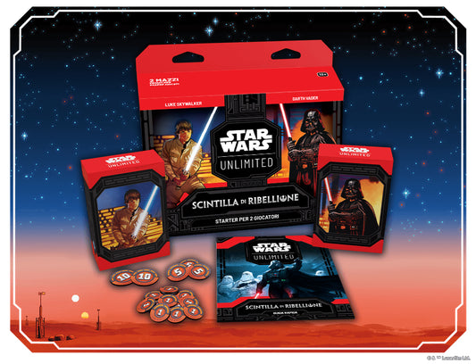 Star Wars Unlimited - Scintilla di Ribellione Starter Set per 2 Giocatori ITA