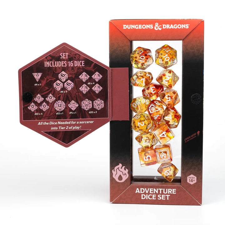 D&D Adventure Dice - Sorcerer: Orange