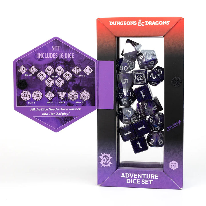 D&D Adventure Dice - Warlock: Purple
