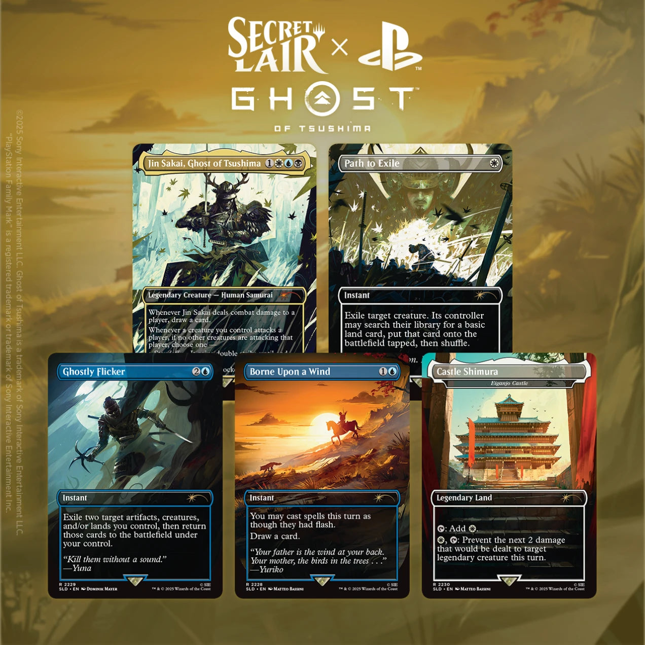 Magic The Gathering - Secret Lair Playstation - Ghost of Tsushima - Regular