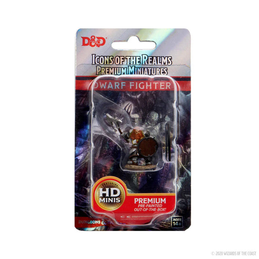 D&D Icons of the Realms - Premium Miniatures - Guerriero Nano Maschio