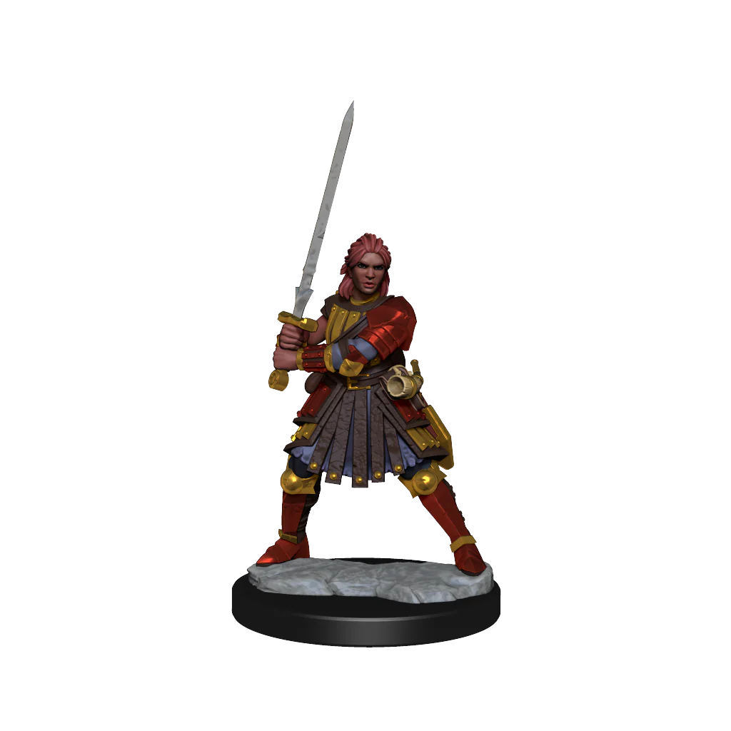 D&D Frameworks: Female Human Fighter
