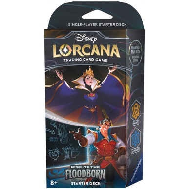 Disney Lorcana - Rise of The Floodborn Starter Deck The Queen + Gaston - Inglese