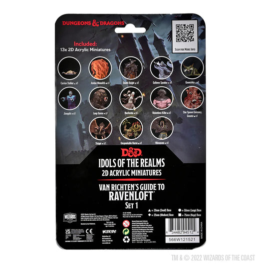 D&D Idols of the Realms: Van Richten's Guide to Ravenloft: Set 1 - 2D Miniatures