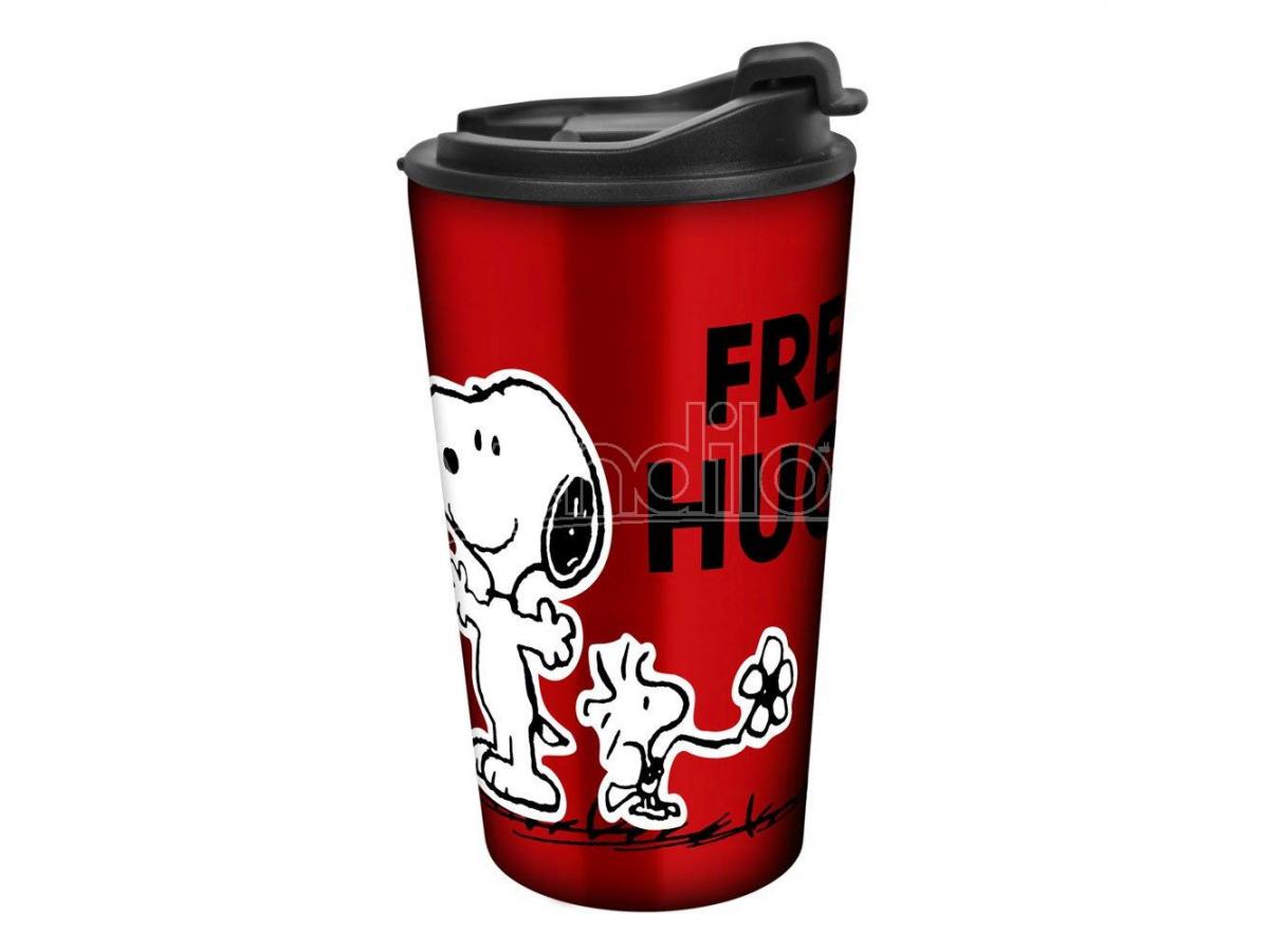 Tazza da Viaggio Peanuts - Snoopy & Woodstock "Free Hugs"