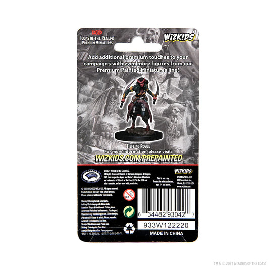 D&D Icons of the Realms - Premium Miniatures - Ladro Tiefling Femmina